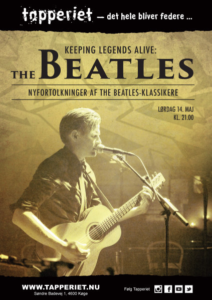 KLA Beatles på Tapperiet plakat design