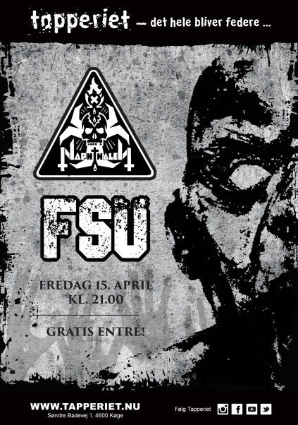 Naphthalen og FSU Tapperiet plakat design